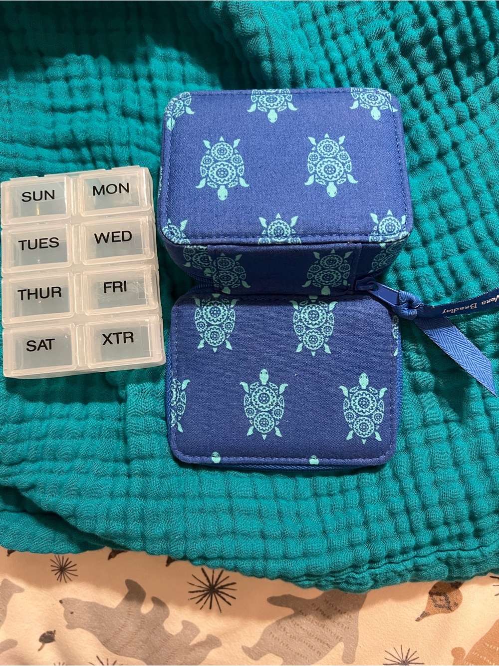 Vera Bradley Medicine Compact Organizer for traveling